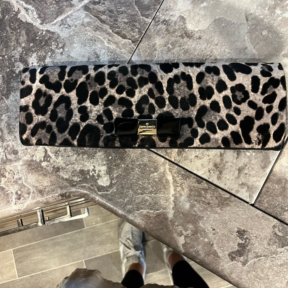 Kate Spade Leopard Clutch